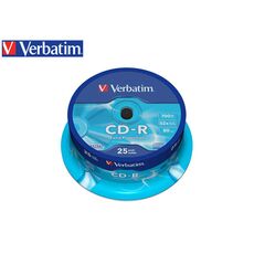 VERBATIM CD-R 700MB 52X 25Τ. CAKEBOX - Usb Memory Sticks-CD DVD