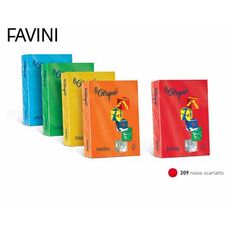 FAVINI ΧΑΡΤΙ Α4 80gr ΚΟΚΚΙΝΟ 500 φύλλα - Χαρτιά Χρωματιστά Εκτύπωσης Α4