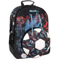 Σχολική τσάντα Δημοτικού MUST Energy Football με 3 θήκες - Σχολικές Τσάντες
