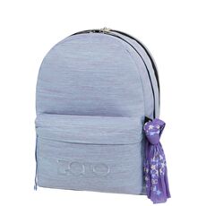 POLO ΣΧΟΛΙΚΗ ΤΣΑΝΤΑ ORIGINAL SCARF ΜΠΛΕ-ΜΩΒ JEAN 2 ΘΕΣΕΩΝ (901235-5502) - Σχολικές Τσάντες