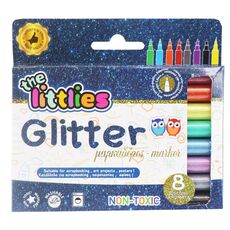Μαρκαδόροι Ζωγραφικής The littlies Glitter 8 Χρώματα - Μαρκαδόροι Ζωγραφικής