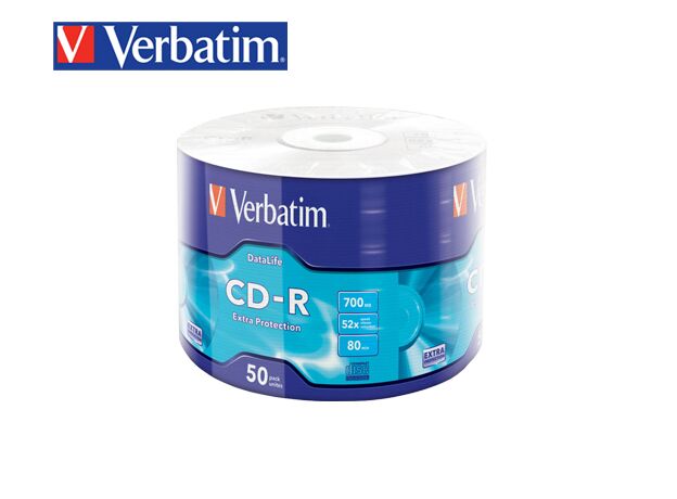 VERBATIM CD-R 700MB 52X 50Τ. ΣΥΡΡΙΚΝΩΣΗΣ - Usb Memory Sticks-CD DVD