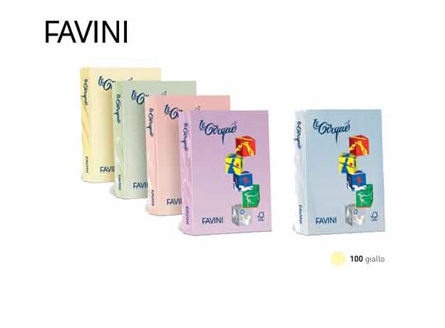 FAVINI ΧΑΡΤΙ Α4 80gr ΚΙΤΡΙΝΟ ΠΑΣΤΕΛ 500 φύλλα - Χαρτιά Χρωματιστά Εκτύπωσης Α4